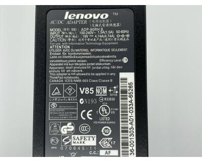 Блок питания для ноутбука Lenovo 90W 19V 4.74A 5.5x2.5mm 40Y7700 Orig - фото 3