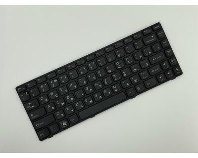 Клавиатура для ноутбука Lenovo IdeaPad (B470, V470) Black, (Black Frame), RU - фото 2