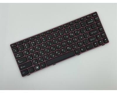 Клавиатура для ноутбука Lenovo IdeaPad (V370) Black, (Red Frame), RU - фото 2