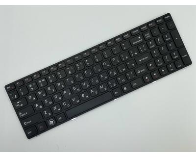 Клавіатура для ноутбука Lenovo IdeaPad (Y570) Black, (Black Frame), RU - фото 2
