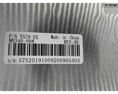 Клавіатура для ноутбука Lenovo IdeaPad (Y570) Black, (Black Frame), RU - фото 3