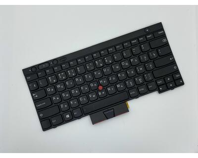 Клавиатура для ноутбука Lenovo ThinkPad (T430, T430I, X230, T530, L430, L530) с указателем (Point Stick) Black, Black Frame, RU - фото 2
