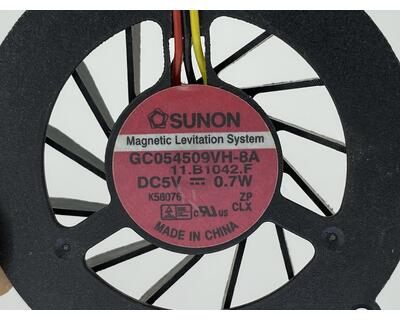 Вентилятор для ноутбука Lenovo IdeaPad U150 5V 0.5A 3-pin SUNON - фото 3