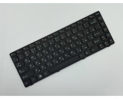 Клавиатура для ноутбука Lenovo IdeaPad (Z380) Black, (Black Frame), RU - фото 2