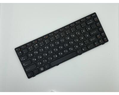 Клавиатура для ноутбука Lenovo IdeaPad (B470, G470, G470AH, G470GH, G475, V470, V470c, Z470, Z475), Black, (Black Frame), RU - фото 2