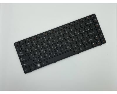 Клавіатура для ноутбука Lenovo IdeaPad (G480), Black, (Black Frame), RU - фото 2