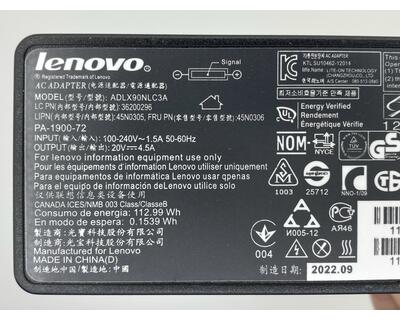 Блок живлення для ноутбука Lenovo 90W 20V 4.5A Yoga 45N0310 Orig - фото 3