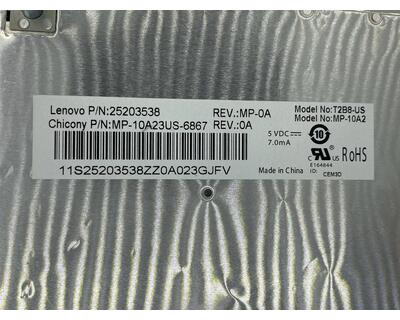 Клавиатура для ноутбука Lenovo IdeaPad (V380) Black, (Red Frame), RU - фото 3