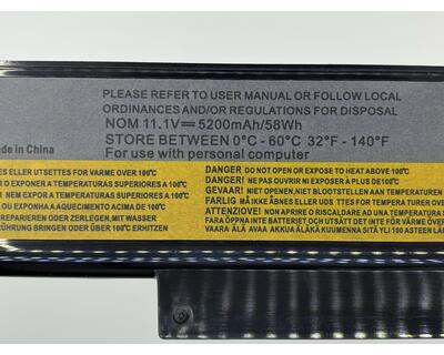 Акумуляторна батарея для ноутбука Lenovo-IBM 57Y6567 IdeaPad Y460 11.1V Black 5200mAh OEM - фото 3