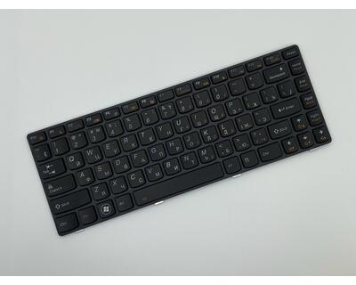 Клавіатура для ноутбука Lenovo IdeaPad (Y480) з підсвіткою (Light), Black, (Black Frame), RU - фото 2