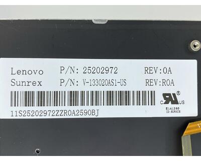 Клавіатура для ноутбука Lenovo IdeaPad (Y480) з підсвіткою (Light), Black, (Black Frame), RU - фото 3