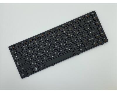 Клавіатура для ноутбука Lenovo IdeaPad (Y480) Black, (Black Frame), RU - фото 2