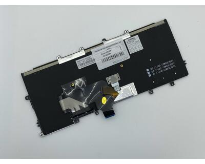 Клавіатура для ноутбука Lenovo ThinkPad (X240, X240S, X240I) з підсвіткою (Light), з вказівником (Point Stick) Black, Black Frame, RU