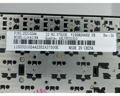 Клавиатура для ноутбука Lenovo IdeaPad (V490) Black, (Silver Frame), RU - фото 3