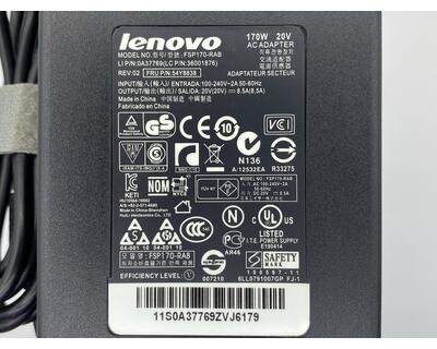 Блок питания для ноутбука Lenovo 170W 20V 8.5A 7.9x5.5mm 45N0374 Orig - фото 3