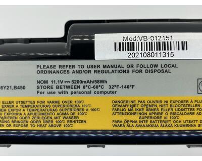 Аккумуляторная батарея для ноутбука Lenovo-IBM L09M6Y21 B450 11.1V Black 5200mAh OEM - фото 3