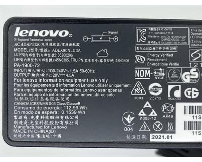 Блок живлення для ноутбука Lenovo 90W 20V 4.5A Yoga 45N0310 HC - фото 3