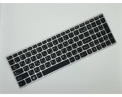 Клавиатура для ноутбука Lenovo IdeaPad (B5400, M5400) Black, (Silver Frame), RU - фото 2