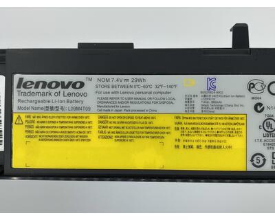 Аккумуляторная батарея для ноутбука Lenovo-IBM L09M4T09 IdeaPad S10-3T 7.4V Black 3900mAh Orig - фото 3