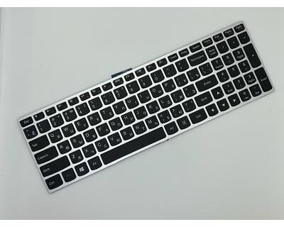 Клавіатура для ноутбука Lenovo IdeaPad (G50-70, G50-30), Black, (Gray Frame) RU - фото 2