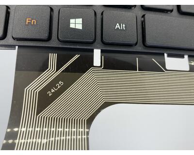 Клавіатура для ноутбука Lenovo IdeaPad (100-15) Black, (Black Frame), RU - фото 3