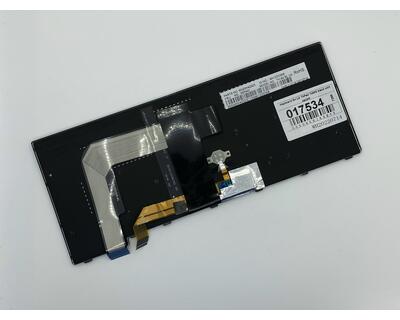 Клавиатура для ноутбука Lenovo Thinkpad T460S с подсветкой (Light), с указателем (Point Stick), короткий шлейф (Short Trail), Black, (No Frame), RU