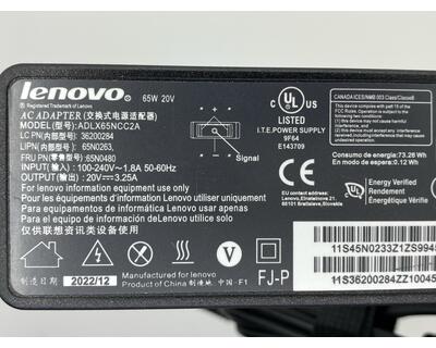 Блок питания для ноутбука Lenovo 65W 20V 3.25A 4.0x1.7 mm ADLX65CLGC2A - фото 3