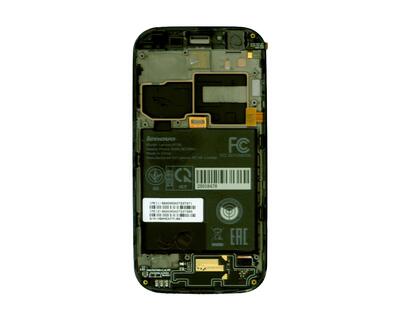 Матрица с тачскрином (модуль) для Lenovo A706 черный с рамкой - фото 2