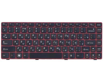 Клавиатура для ноутбука Lenovo IdeaPad (V380) Black, (Red Frame), RU - фото 6