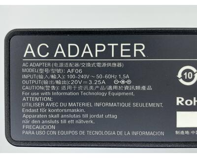 Блок питания для ноутбука Lenovo 65W 20V 3.25A USB-Lenovo LO65200 OEM - фото 3