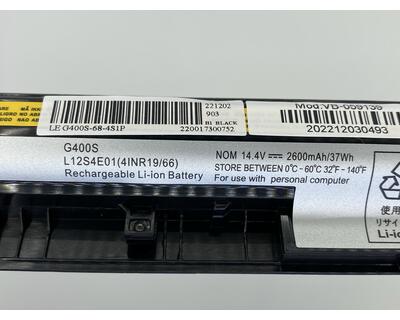 Аккумуляторная батарея для ноутбука Lenovo L12S4A02 Ideapad G500S 14.4V Black 2600mAh OEM - фото 3
