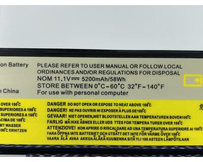 Акумуляторна батарея для ноутбука Lenovo L11S6F01 Ideapad Y480 11.1V Black 5200mAh OEM - фото 3