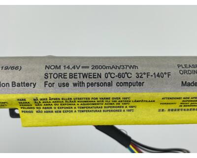 Акумуляторна батарея для ноутбука Lenovo L12S4K01 Ideapad Z410 14.4V Black 2200mAh OEM - фото 3