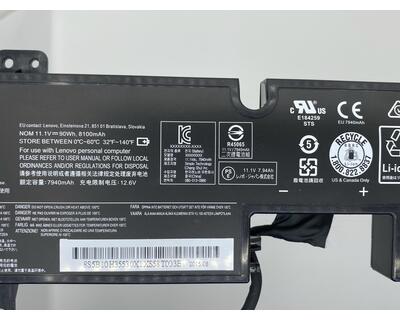Аккумуляторная батарея для ноутбука Lenovo L14M6P21 Y920-17 11.1V Black 8100mAh Orig - фото 3