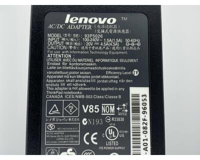 Блок живлення для ноутбука Lenovo 90W 20V 4.5A 5.5 x 2.5mm C93P5026 Orig - фото 3