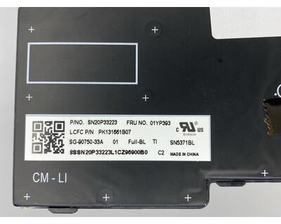 Клавіатура для ноутбука Lenovo ThinkPad E480 з підсвіткою (Light), з вказівником (Point Stick), Black, (Black Frame), RU - фото 3