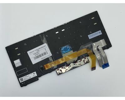 Клавіатура для ноутбука Lenovo ThinkPad E480 з підсвіткою (Light), з вказівником (Point Stick), Black, (Black Frame), RU