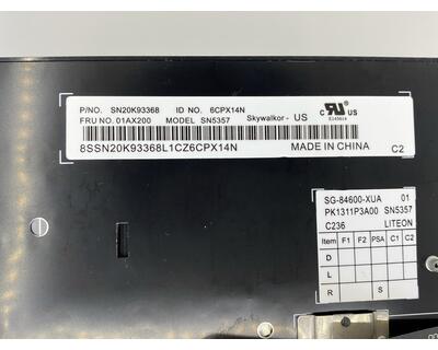 Клавіатура для ноутбука Lenovo Thinkpad (E570, E575) Black, (Black Frame), RU - фото 3