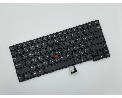 Клавиатура для ноутбука Lenovo Thinkpad (E470, E475) Black с указателем RU - фото 2