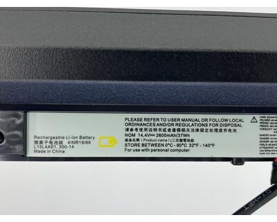 Аккумуляторная батарея для ноутбука Lenovo L15L4A01 IdeaPad 100 14.4V Black 2600mAh OEM - фото 3
