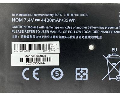 Аккумуляторная батарея для ноутбука Lenovo 45N1750 ThinkPad Yoga 11e 7.4V Black 5200mAh OEM - фото 3
