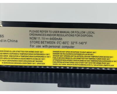 Аккумуляторная батарея для ноутбука Lenovo 3ICR19/66-2 Ideapad B465 11.1V Black 4400mAh OEM - фото 3