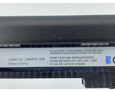 Аккумуляторная батарея для ноутбука Lenovo L09N4B21 Ideapad K26 11.1V 4400mAh Black OEM - фото 3