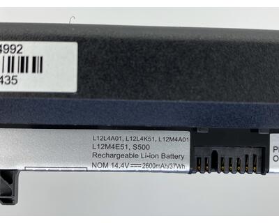Акумуляторна батарея для ноутбука Lenovo L12S4K51 IdeaPad S500 14.4V Black 2200mAh OEM - фото 3