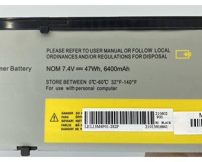 Акумуляторна батарея для ноутбука Lenovo L13C4P01 IdeaPad Y40-70 7.4V Black 6400mAh OEM - фото 3
