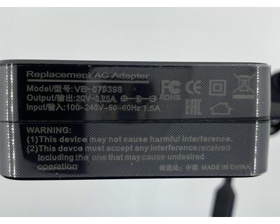 Блок питания для ноутбука Lenovo 65W 20V 3.25A USB-Lenovo ADL65WCA (wall type) OEM - фото 3