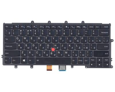 Клавіатура для ноутбука Lenovo ThinkPad (X240, X240S, X240I) з підсвіткою (Light), з вказівником (Point Stick) Black, Black Frame, RU - фото 6