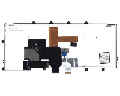 Клавіатура для ноутбука Lenovo ThinkPad (X240, X240S, X240I) з підсвіткою (Light), з вказівником (Point Stick) Black, Black Frame, RU - фото 7