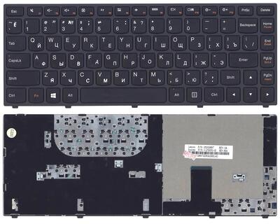 Клавіатура для ноутбука Lenovo IdeaPad (Yoga 13) Black, Black Frame RU