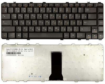 Клавіатура для ноутбука Lenovo IdeaPad (Y450, Y450A, Y450G, Y550, Y550A, Y460, Y560, B460) Black, (Black Frame), RU